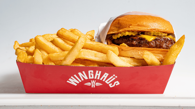 Winghaus burgers with pickles